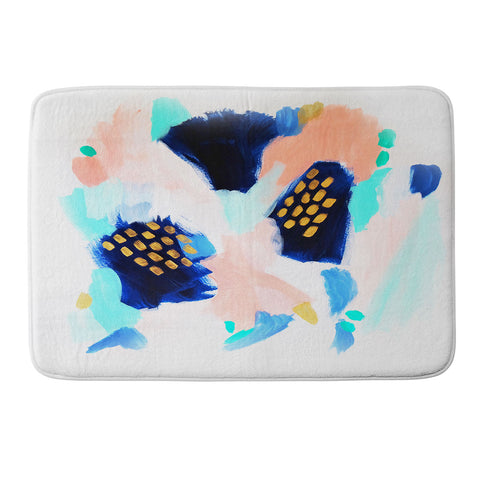 Laura Fedorowicz Blush Abstract Memory Foam Bath Mat