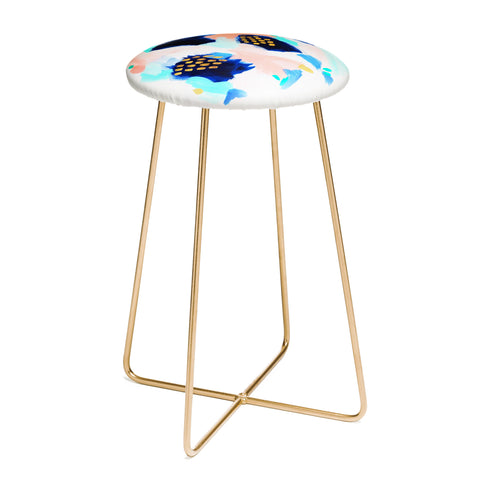 Laura Fedorowicz Blush Abstract Counter Stool