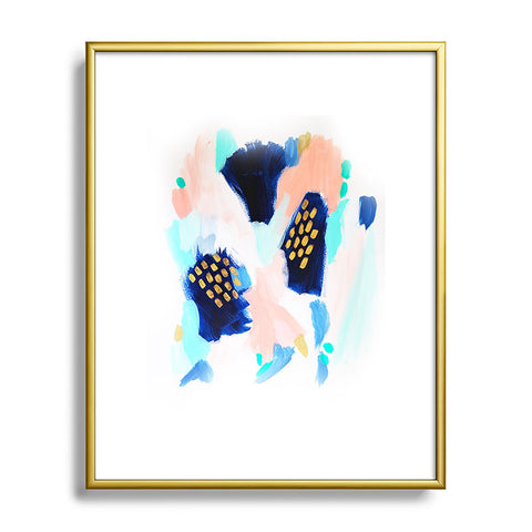 Laura Fedorowicz Blush Abstract Metal Framed Art Print