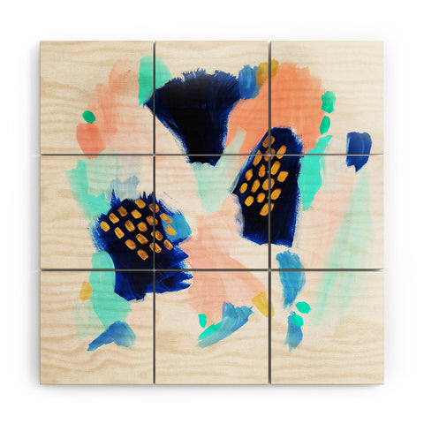 Laura Fedorowicz Blush Abstract Wood Wall Mural