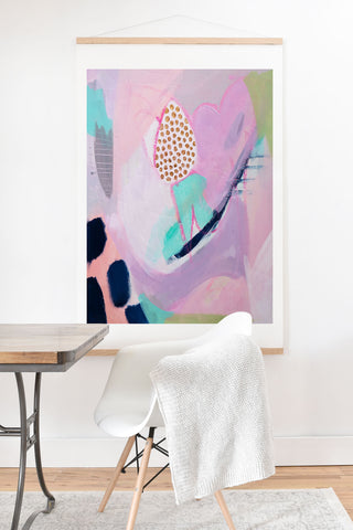 Laura Fedorowicz Blush Leopard Art Print And Hanger