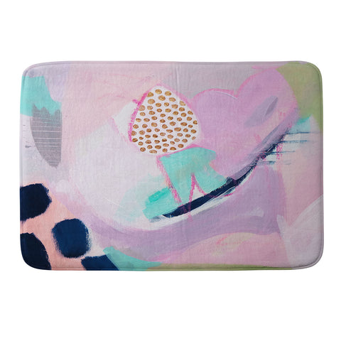 Laura Fedorowicz Blush Leopard Memory Foam Bath Mat
