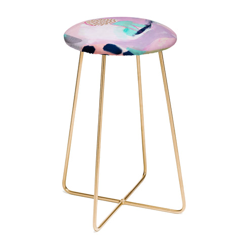 Laura Fedorowicz Blush Leopard Counter Stool