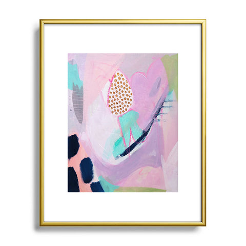 Laura Fedorowicz Blush Leopard Metal Framed Art Print