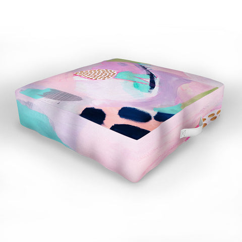 Laura Fedorowicz Blush Leopard Outdoor Floor Cushion