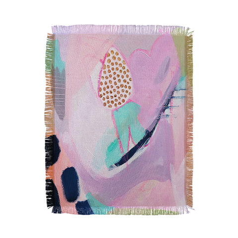 Laura Fedorowicz Blush Leopard Throw Blanket