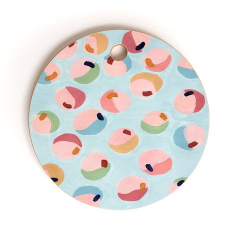 Laura Fedorowicz Bounce Abstract Cutting Board Round