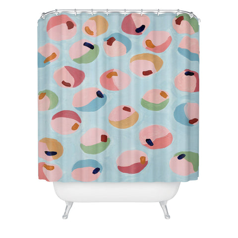 Laura Fedorowicz Bounce Abstract Shower Curtain