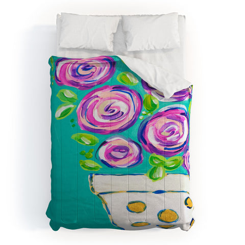 Laura Fedorowicz Bouquet for One Comforter
