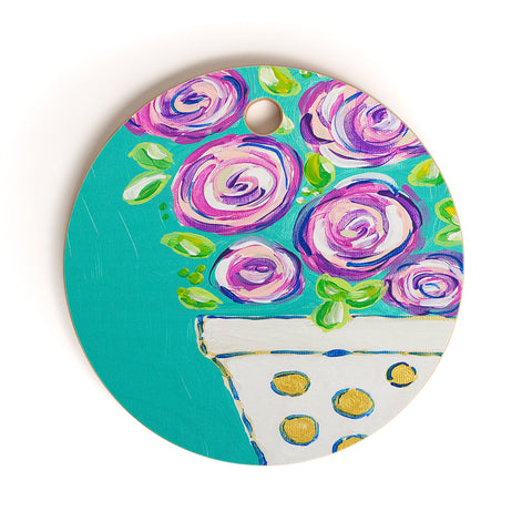 Laura Fedorowicz Bouquet for One Cutting Board Round