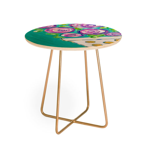 Laura Fedorowicz Bouquet for One Round Side Table