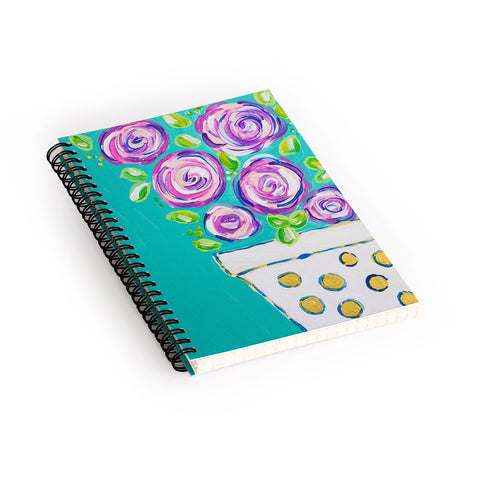 Laura Fedorowicz Bouquet for One Spiral Notebook