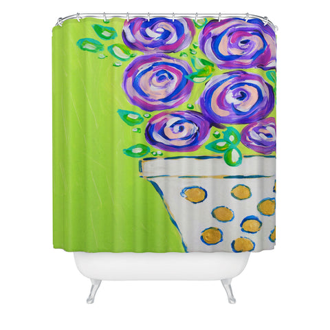 Laura Fedorowicz Bouquet for Two Shower Curtain