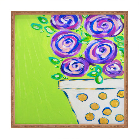 Laura Fedorowicz Bouquet for Two Square Tray