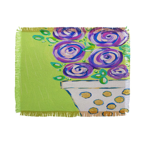 Laura Fedorowicz Bouquet for Two Throw Blanket