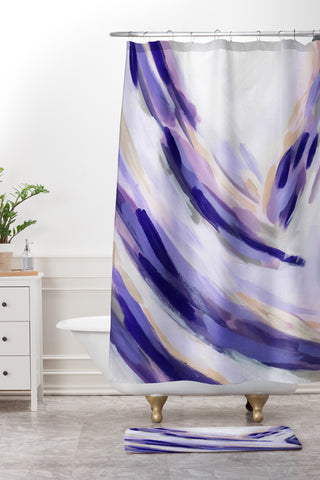 Laura Fedorowicz Bravery Looks Good on You Shower Curtain And Mat