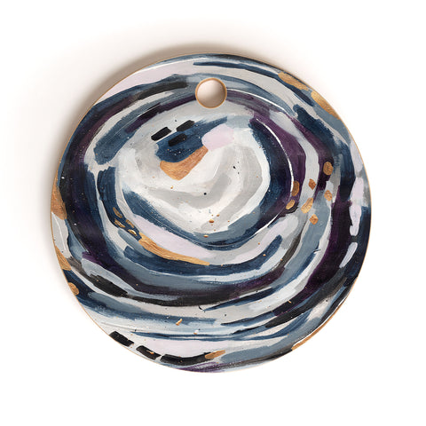 Laura Fedorowicz Bright Eyes Cutting Board Round