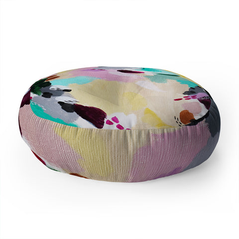 Laura Fedorowicz Brisk Winds Floor Pillow Round