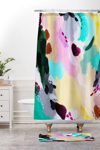 Laura Fedorowicz Brisk Winds Shower Curtain And Mat