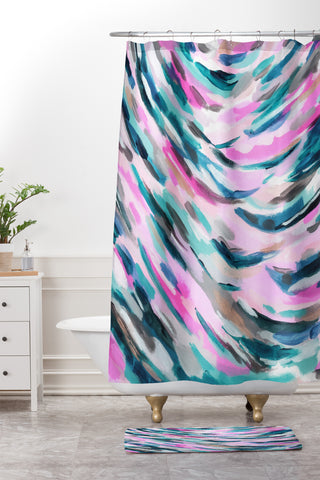 Laura Fedorowicz Candy Skies Shower Curtain And Mat