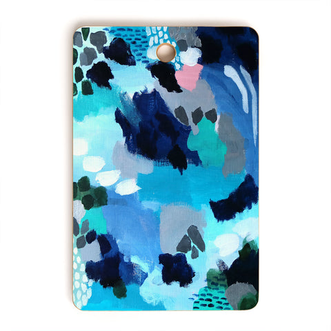 Laura Fedorowicz Cloudy with a Chance of Pink Cutting Board Rectangle
