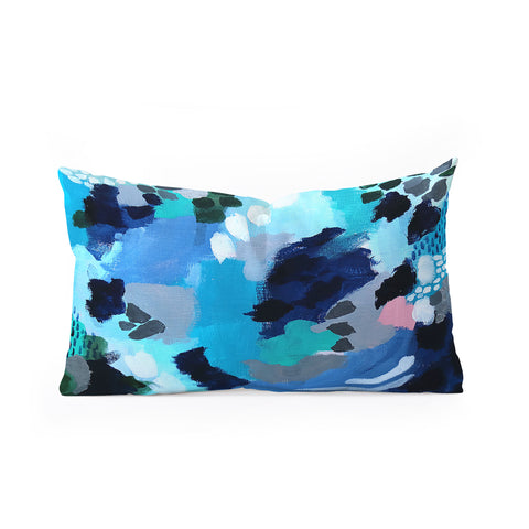 Laura Fedorowicz Cloudy with a Chance of Pink Oblong Throw Pillow