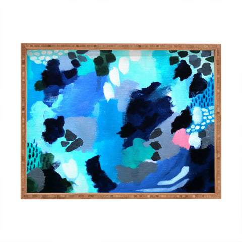 Laura Fedorowicz Cloudy with a Chance of Pink Rectangular Tray