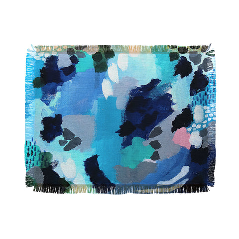 Laura Fedorowicz Cloudy with a Chance of Pink Throw Blanket