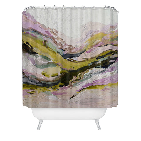Laura Fedorowicz Connected Abstract Shower Curtain