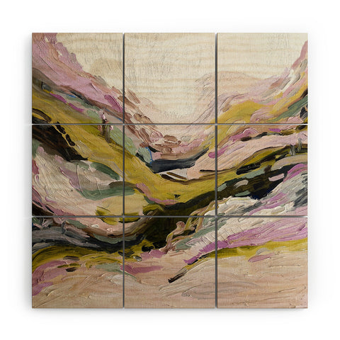 Laura Fedorowicz Connected Abstract Wood Wall Mural