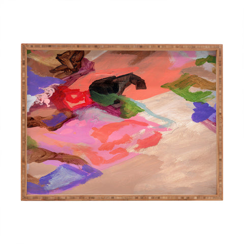 Laura Fedorowicz Contented Rectangular Tray