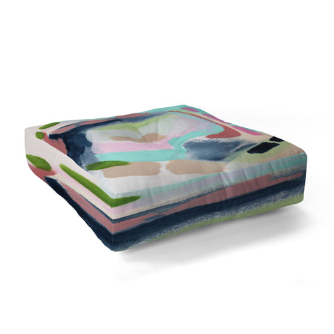 Laura Fedorowicz Crazy Daisy Floor Pillow Square