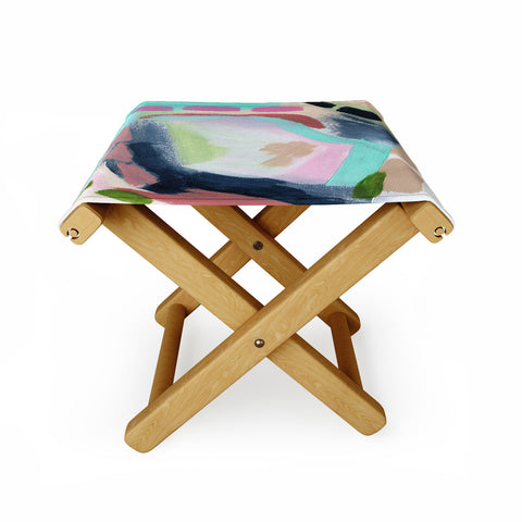 Laura Fedorowicz Crazy Daisy Folding Stool