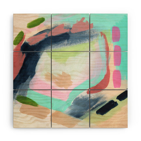 Laura Fedorowicz Crazy Daisy Wood Wall Mural