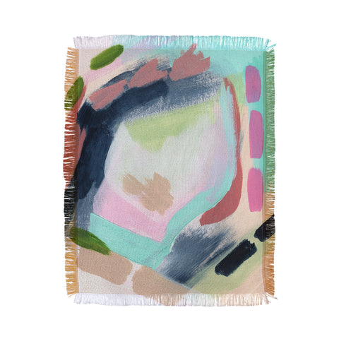 Laura Fedorowicz Crazy Daisy Throw Blanket