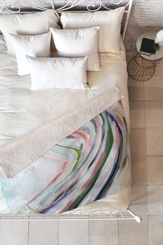 Laura Fedorowicz Dainty Abstract Fleece Throw Blanket