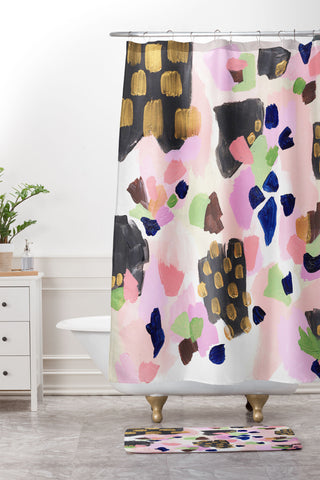 Laura Fedorowicz Darling Print Shower Curtain And Mat