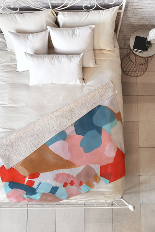 Laura Fedorowicz Daytime Dance Party Fleece Throw Blanket