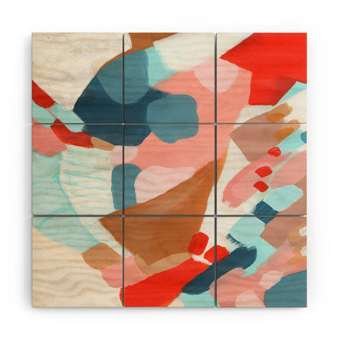 Laura Fedorowicz Daytime Dance Party Wood Wall Mural