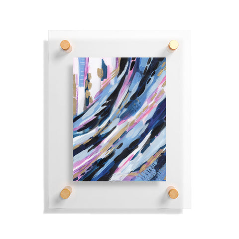 Laura Fedorowicz Denim Abstract Floating Acrylic Print