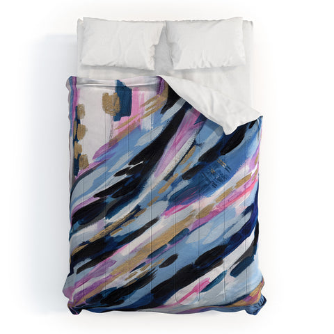 Laura Fedorowicz Denim Abstract Comforter