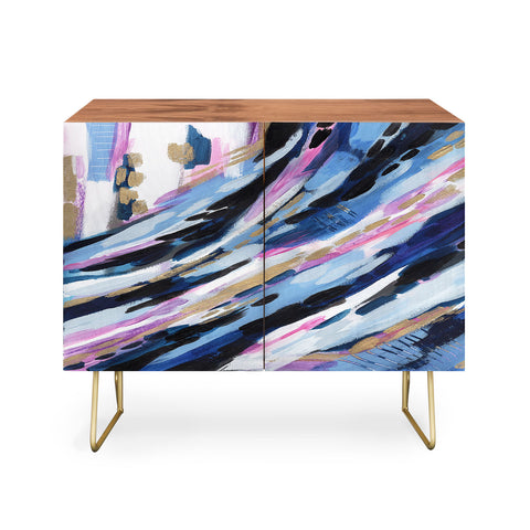 Laura Fedorowicz Denim Abstract Credenza
