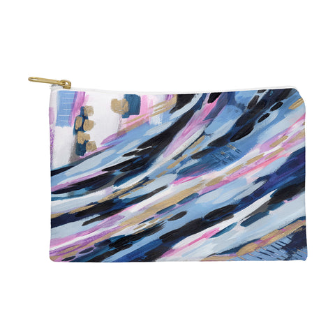 Laura Fedorowicz Denim Abstract Pouch