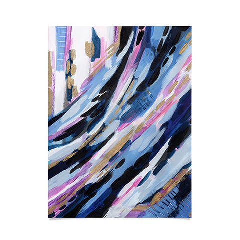 Laura Fedorowicz Denim Abstract Poster