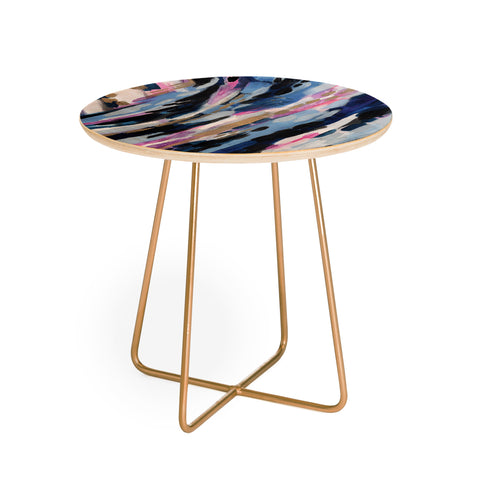 Laura Fedorowicz Denim Abstract Round Side Table