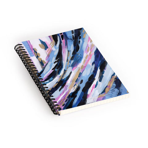 Laura Fedorowicz Denim Abstract Spiral Notebook