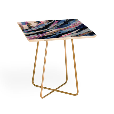 Laura Fedorowicz Denim Abstract Side Table