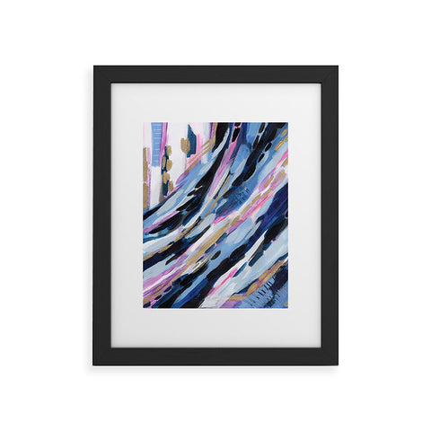 Laura Fedorowicz Denim Abstract Framed Art Print