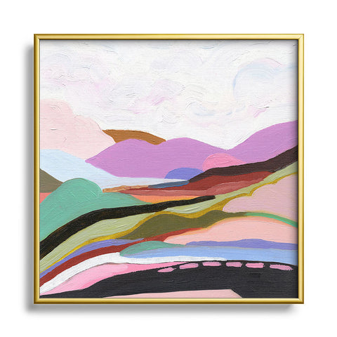 Laura Fedorowicz Desert Bliss Metal Square Framed Art Print