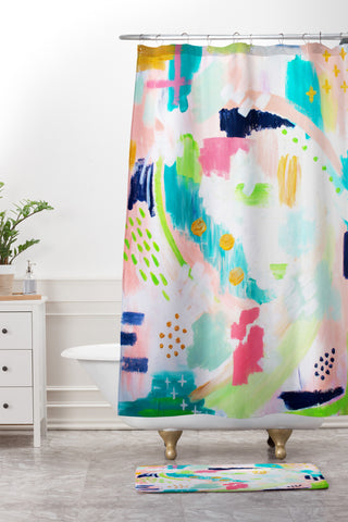Laura Fedorowicz Dreamscape Shower Curtain And Mat